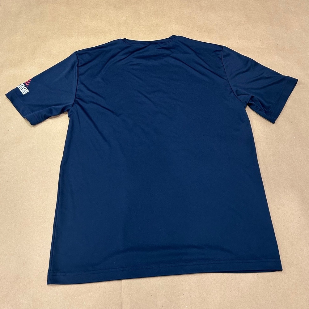 Sport-Tek Navy Blue Stuff Your Face Race T-Shirt Mens Medium - Picture 2 of 7